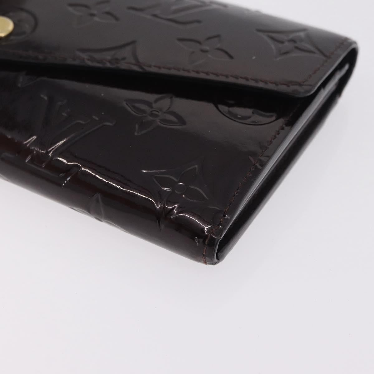 Louis Vuitton Sarah Wallet NM Monogram Vernis, Burgundy, Patent Leather, Wallet