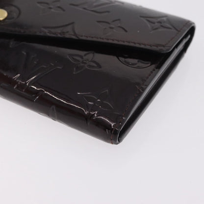 Louis Vuitton Sarah Wallet NM Monogram Vernis, Burgundy, Patent Leather, Wallet