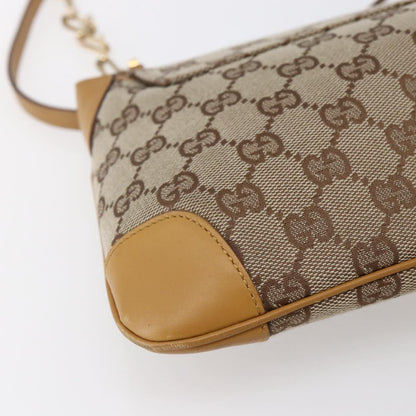 Gucci Tiger Charm Shoulder Bag canvas, BEIGE, CANVAS, Shoulder bag