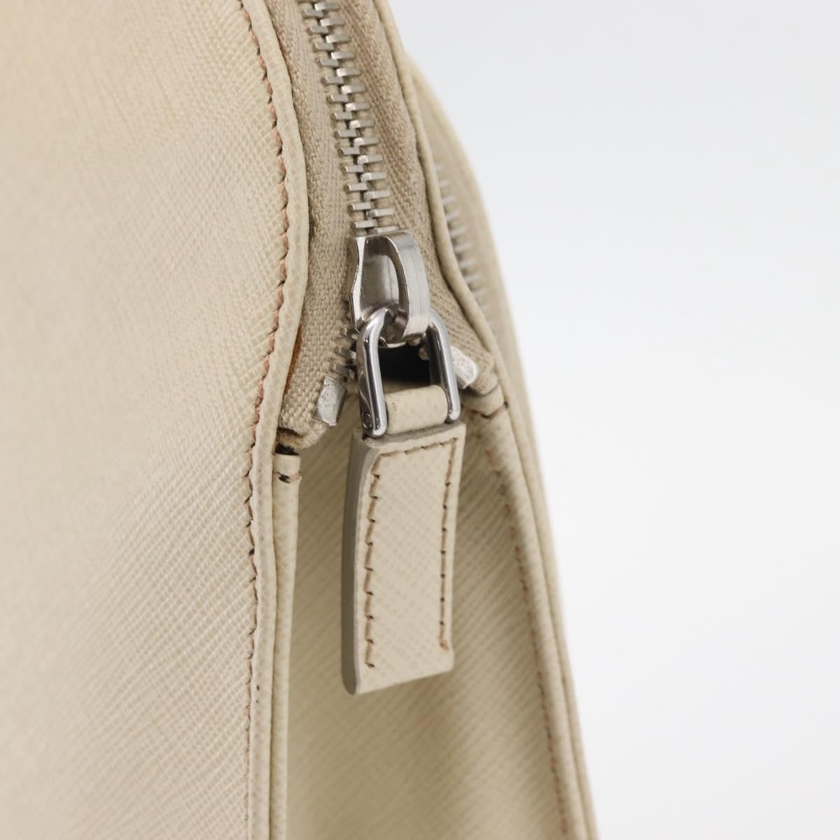 Prada Convertible Travel Saffiano Leather, Beige, Leather, Briefcase