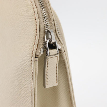 Prada Convertible Travel Saffiano Leather, Beige, Leather, Briefcase