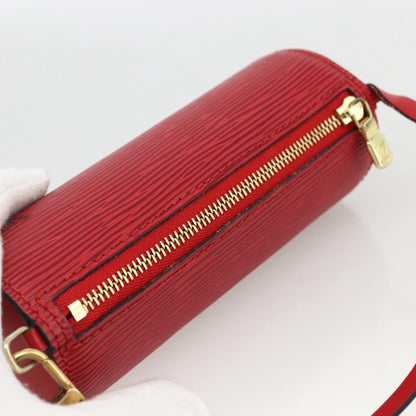 Louis Vuitton Soufflot Pochette Epi Leather, Red, Leather, Clutch