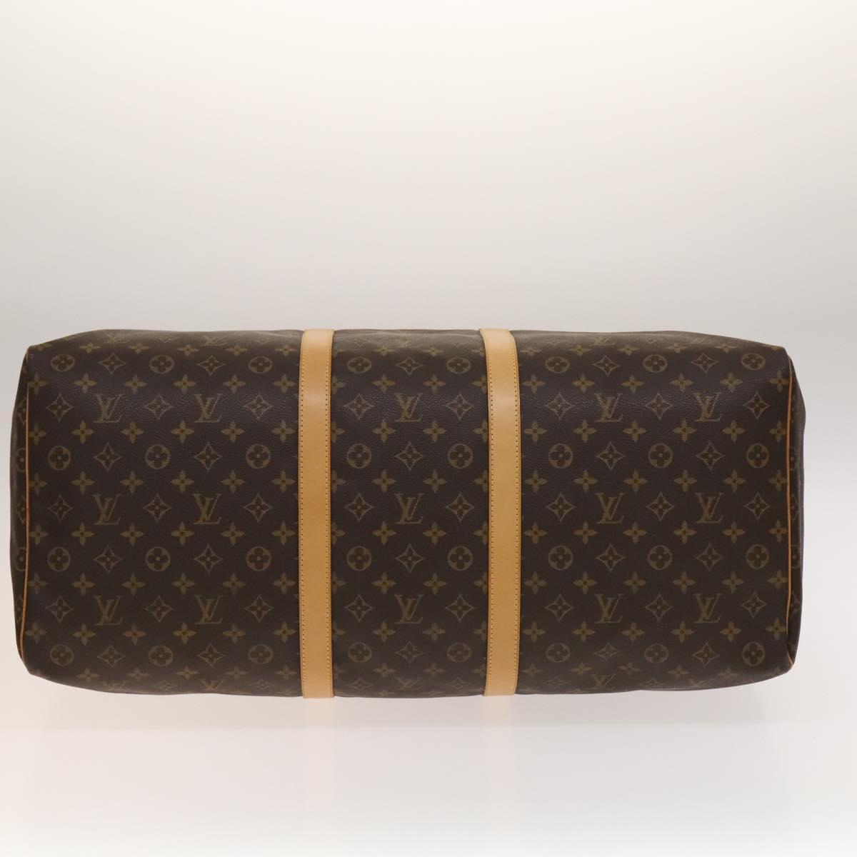 Louis Vuitton Keepall Bag Monogram Canvas, BROWN, CANVAS, Travel bag