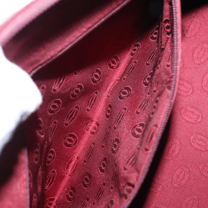 Cartier Must Line Leather, Burgundy, Leather, Handbag