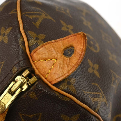 Louis Vuitton Speedy Monogram Canvas, Brown, Canvas, Handbag