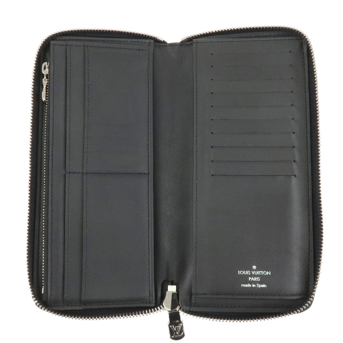 Louis Vuitton Zippy wallet vertical Leather, Black, Leather, Wallet