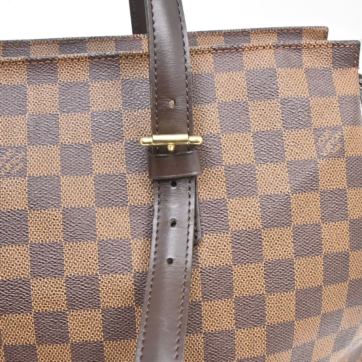 Louis Vuitton Chelsea Damier, Brown, Canvas, Handbag