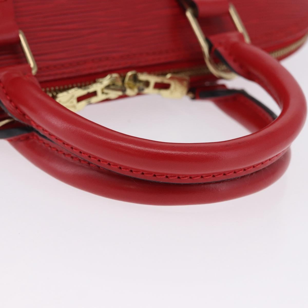 Louis Vuitton Alma Epi Leather, Red, Leather, Handbag