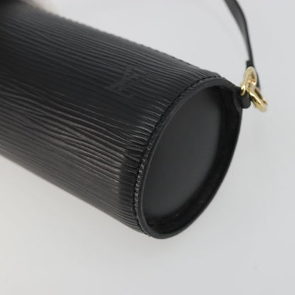 Louis Vuitton Soufflot Pochette Epi Leather, Black, Leather, Clutch