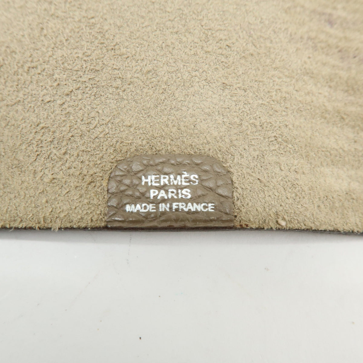 Hermes Ulysses Agenda Cover Leather, Beige, Leather, Briefcase