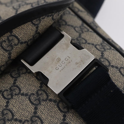 Gucci GG Messenger GG Coated Canvas, Navy, PVC, Shoulder Bag