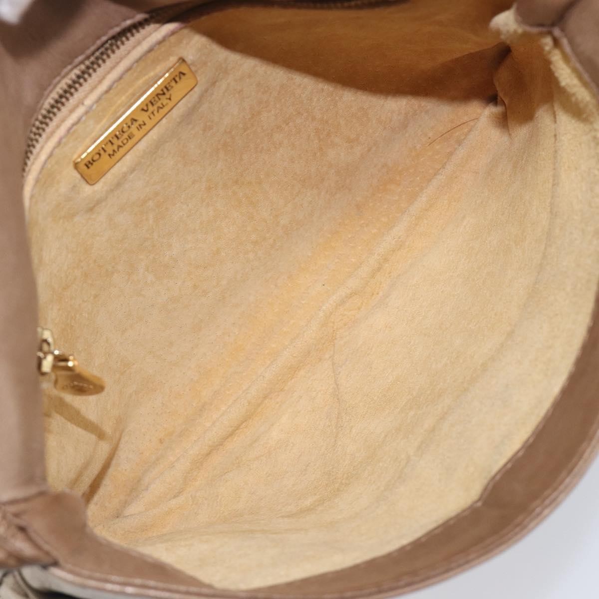 Bottega Veneta Tassel Flap Intrecciato Nappa, Beige, Leather, Crossbody Bag