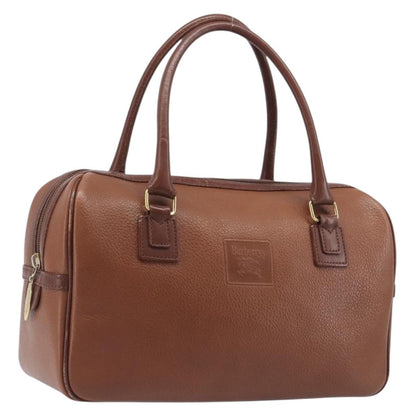 Burberry Vintage Boston Leather, Brown, Leather, Handbag