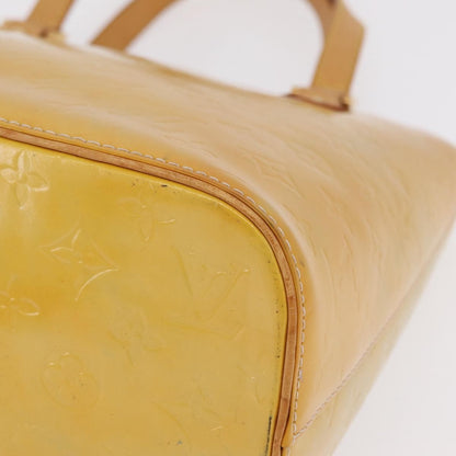 Louis Vuitton Houston Monogram Vernis, Yellow, Patent Leather, Handbag