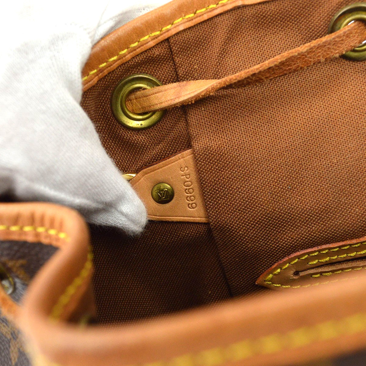 Louis Vuitton Vintage Montsouris Monogram Canvas, Brown, Canvas, Backpack