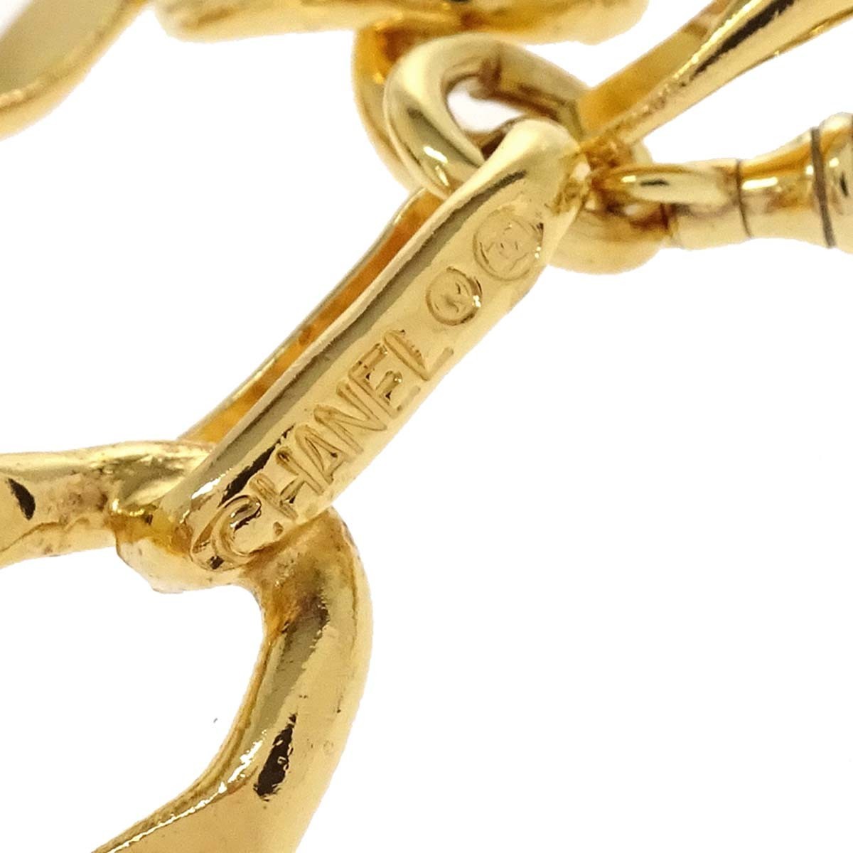 Chanel Vintage Medallion Logo Chain Belt Metal, Gold, Gold Plated, Belt