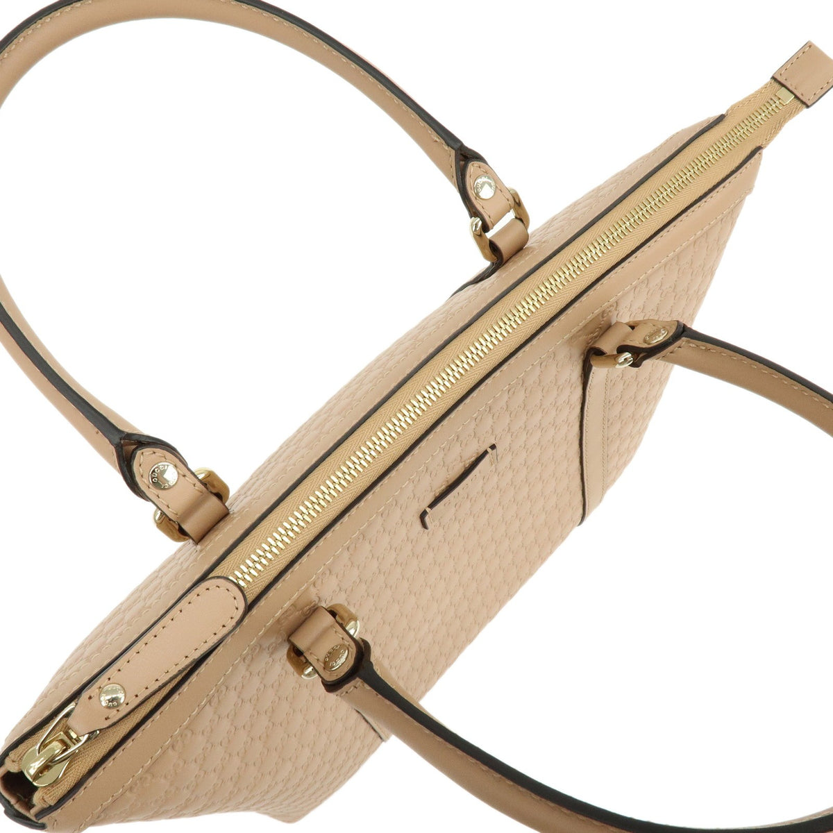 Gucci Margaux Microguccissima Leather, Beige, Leather, Tote Bag