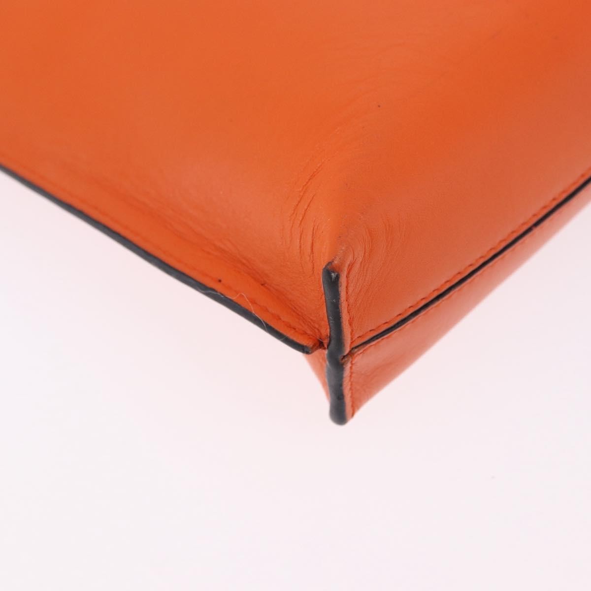 Loewe T Messenger Leather, Orange, Leather, Crossbody Bag