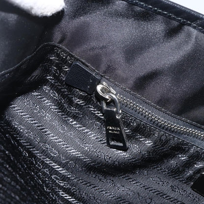 Prada Zip Tote Tessuto, Black, Nylon, Tote Bag