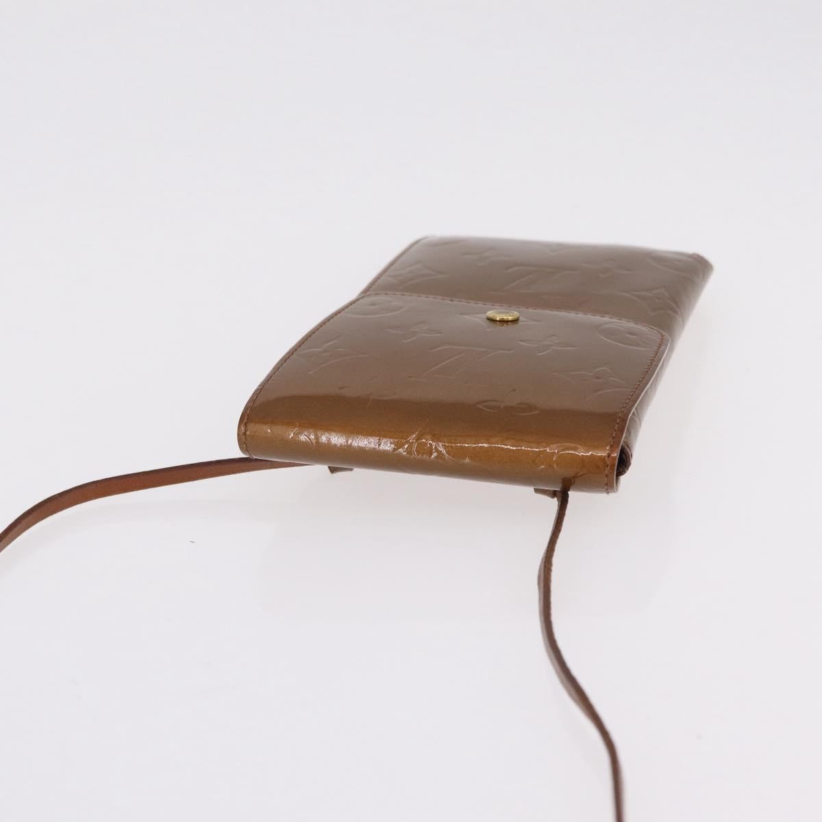 Louis Vuitton Walker Monogram Vernis, Brown, Patent Leather, Wallet