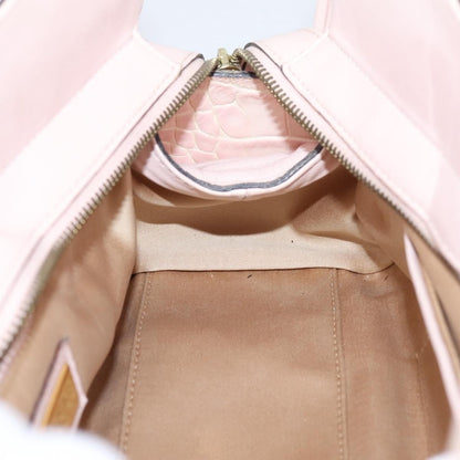 Versace Vintage Tote Leather, Pink, Leather, Tote Bag