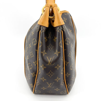 Louis Vuitton Galliera Monogram Canvas, Brown, Canvas, Handbag