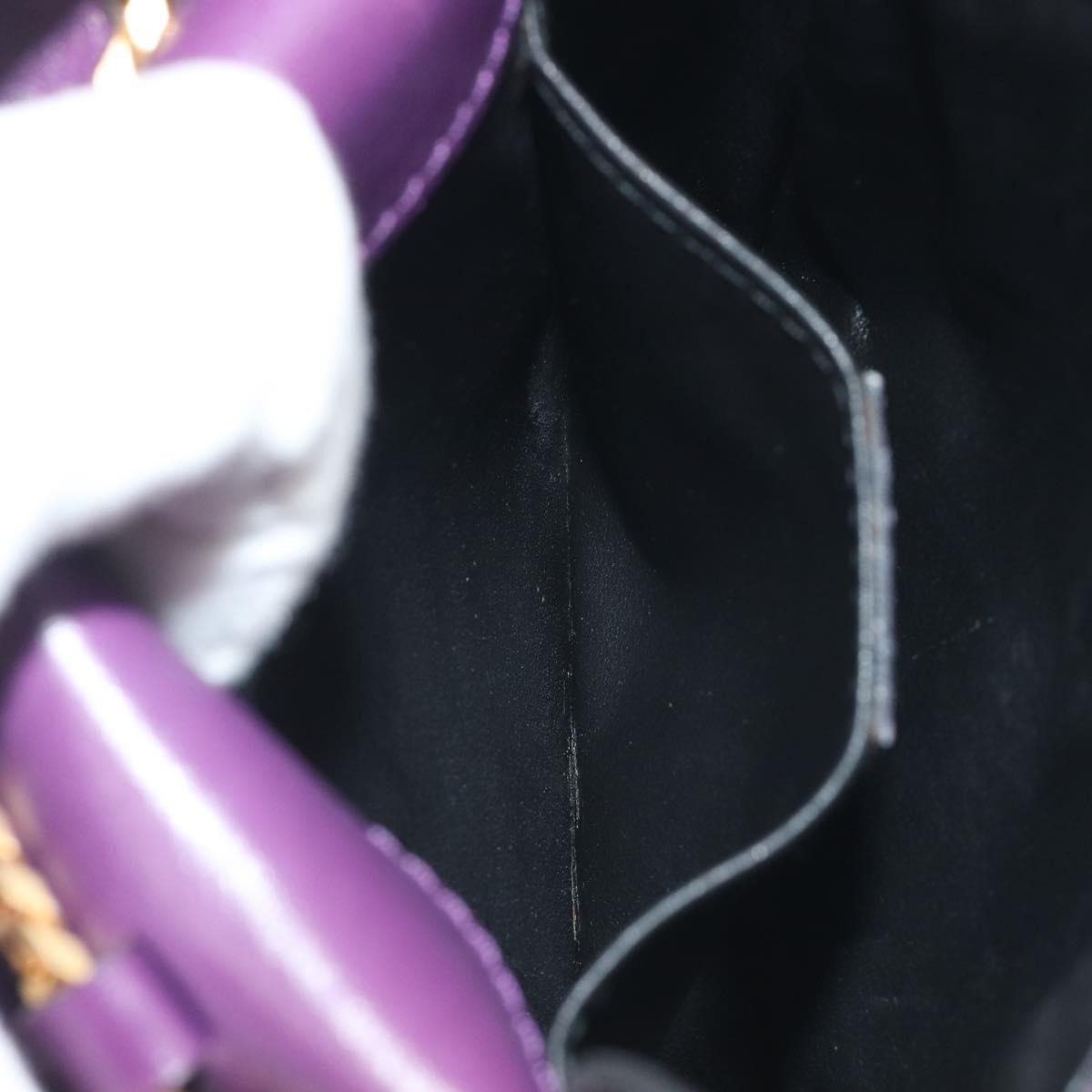 Celine Vintage Leather, Purple, Leather, Shoulder Bag