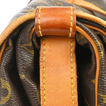 Louis Vuitton Saumur Monogram Canvas, Brown, Canvas, Handbag