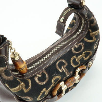 Gucci Horsebit GG Canvas and Leather, Brown, Canvas, Tote Bag