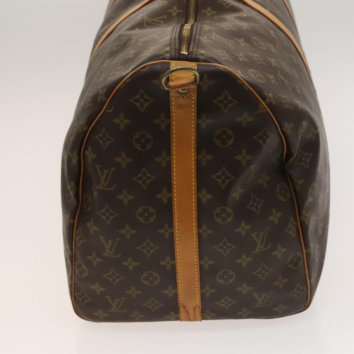 Louis Vuitton Keepall Bag Monogram Canvas, BROWN, CANVAS, Travel bag