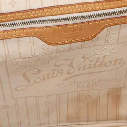 Louis Vuitton Neverfull Damier, White, Canvas, Tote Bag