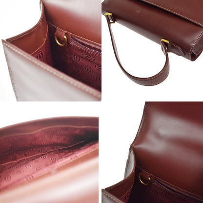 Cartier Must Line Leather, Burgundy, Leather, Handbag