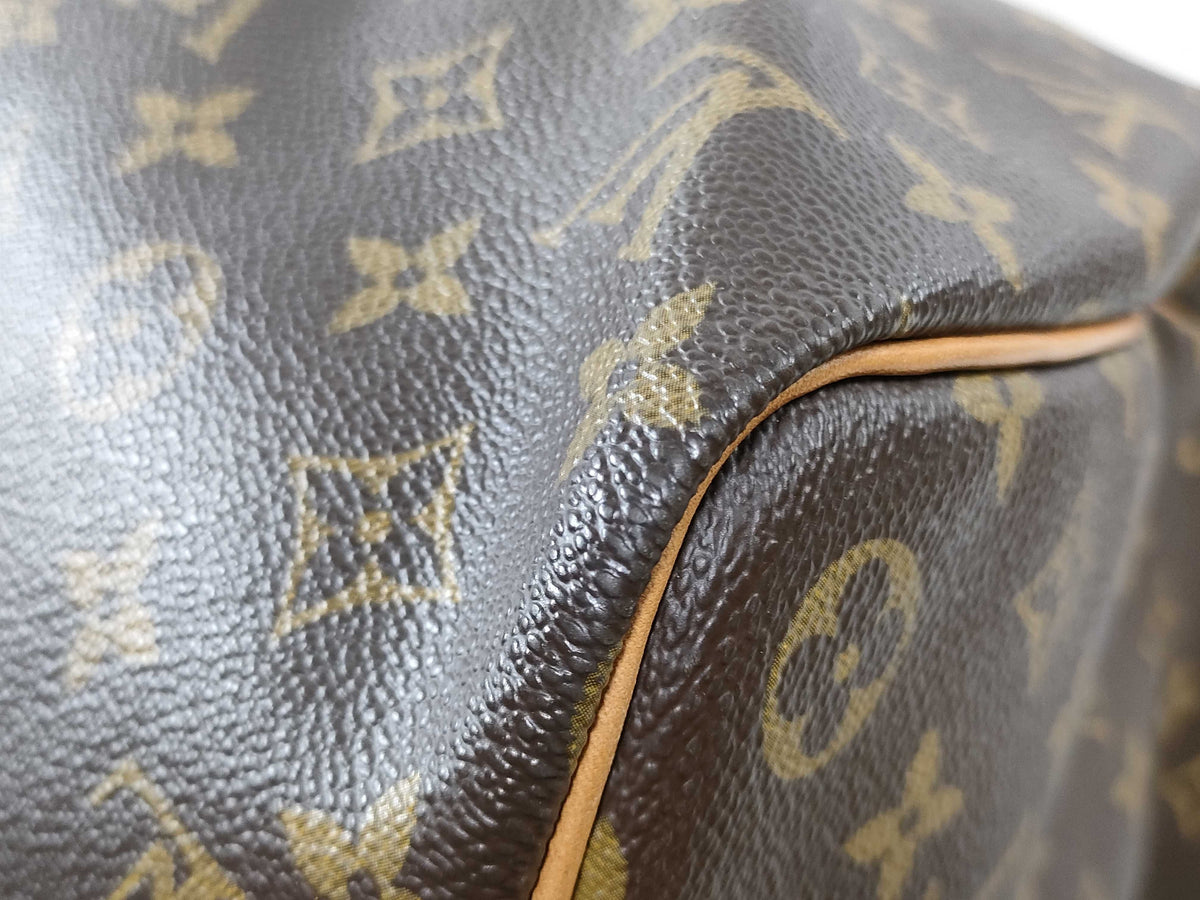 Louis Vuitton Keepall Monogram Canvas, Brown, Canvas, Travel Bag