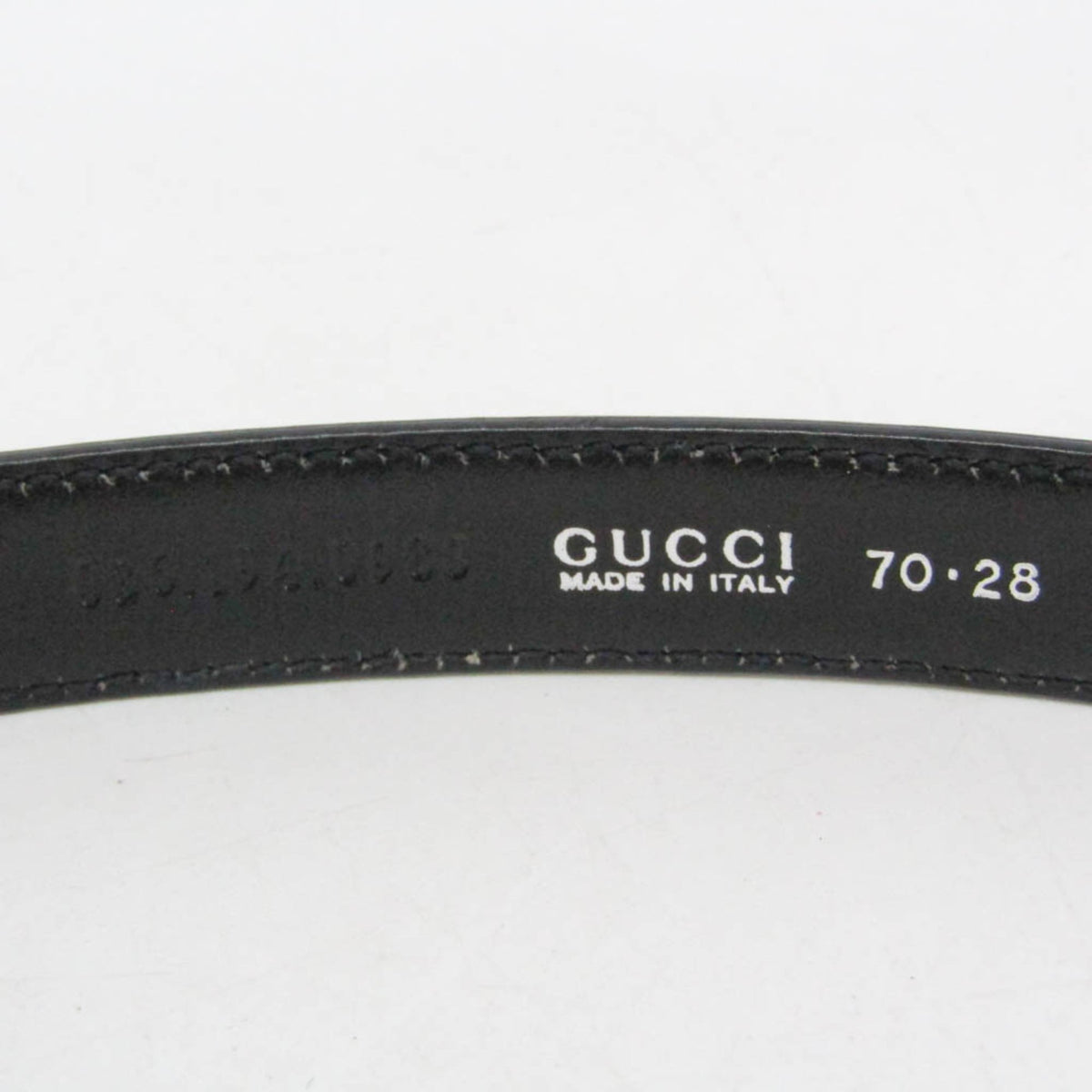 Gucci Interlocking G Belt (Outlet) Leather, Black, Leather, Belt