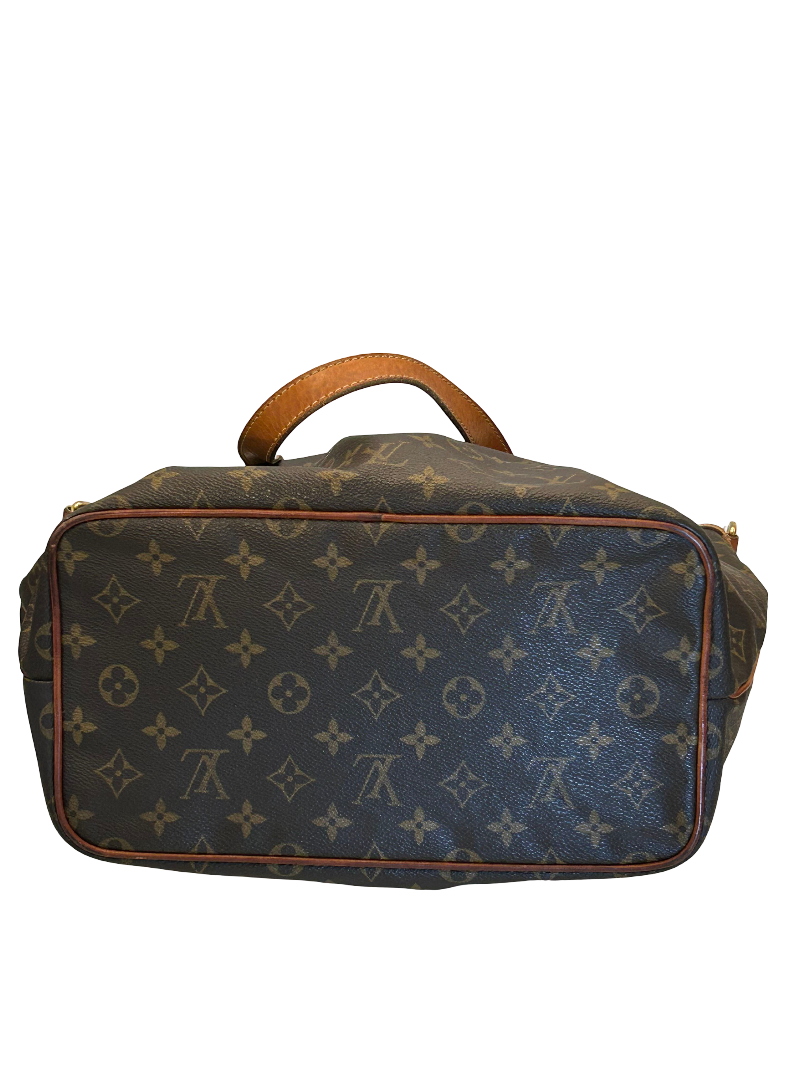 Louis Vuitton Palermo Monogram Canvas, Brown, Canvas, Handbag