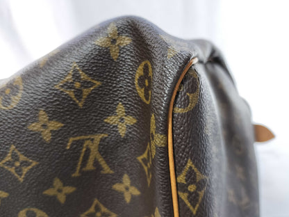 Louis Vuitton Keepall Monogram Canvas, Brown, Canvas, Travel Bag
