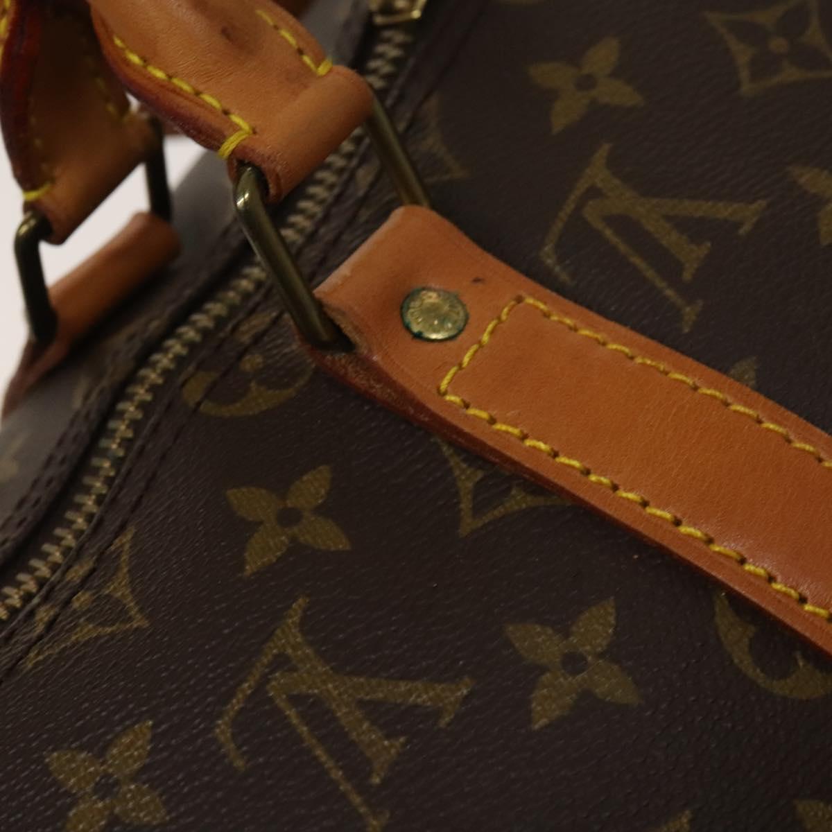 Louis Vuitton Keepall Bag Monogram Canvas, BROWN, CANVAS, Travel bag