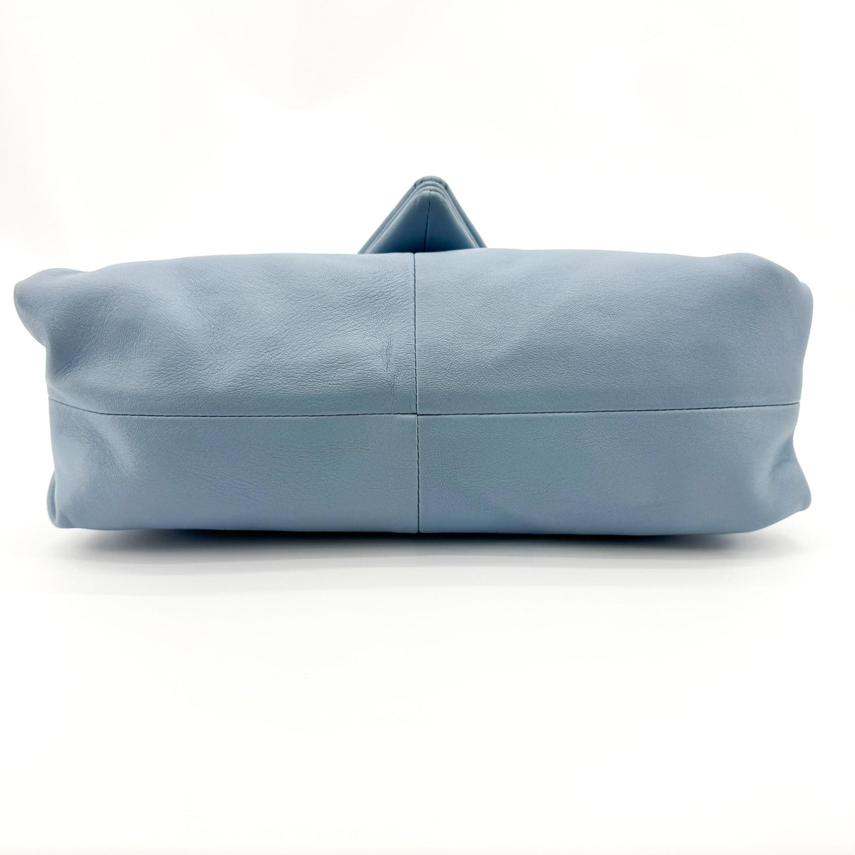 Bottega Veneta BV Trine Fold Clutch Leather, Blue, Leather, Clutch