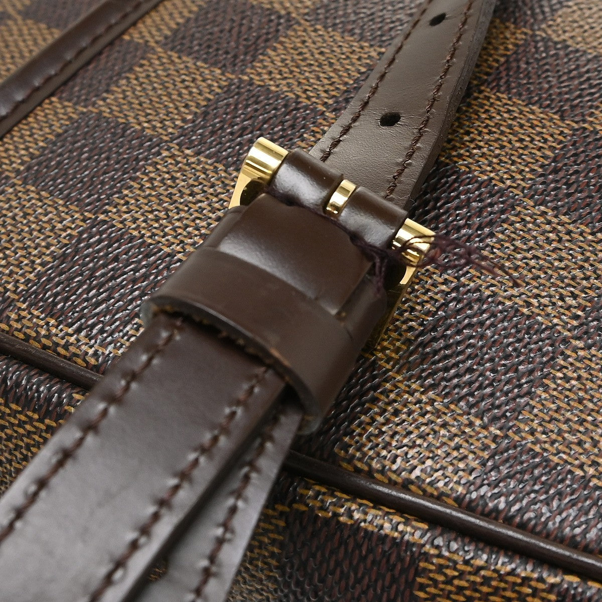 Louis Vuitton Ipanema Damier Ebene, Brown, Canvas, Shoulder Bag