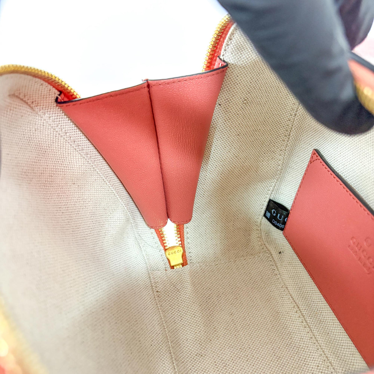 Gucci Blondie NM Top Handle Leather, Pink, Leather, Handbag
