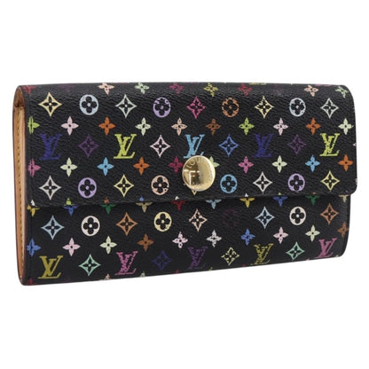 Louis Vuitton Sarah Monogram Multicolor, Black, Canvas, Wallet