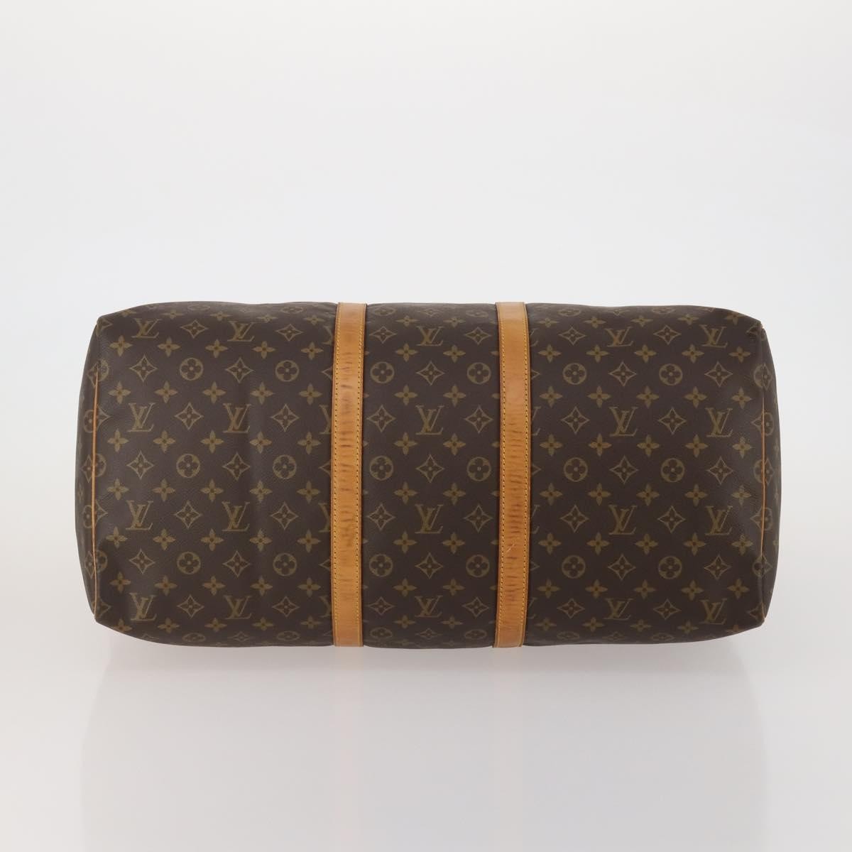 Louis Vuitton Keepall Monogram, Brown, Canvas, Travel Bag