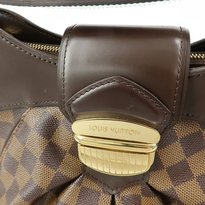 Louis Vuitton Sistina Damier, Brown, Canvas, Handbag