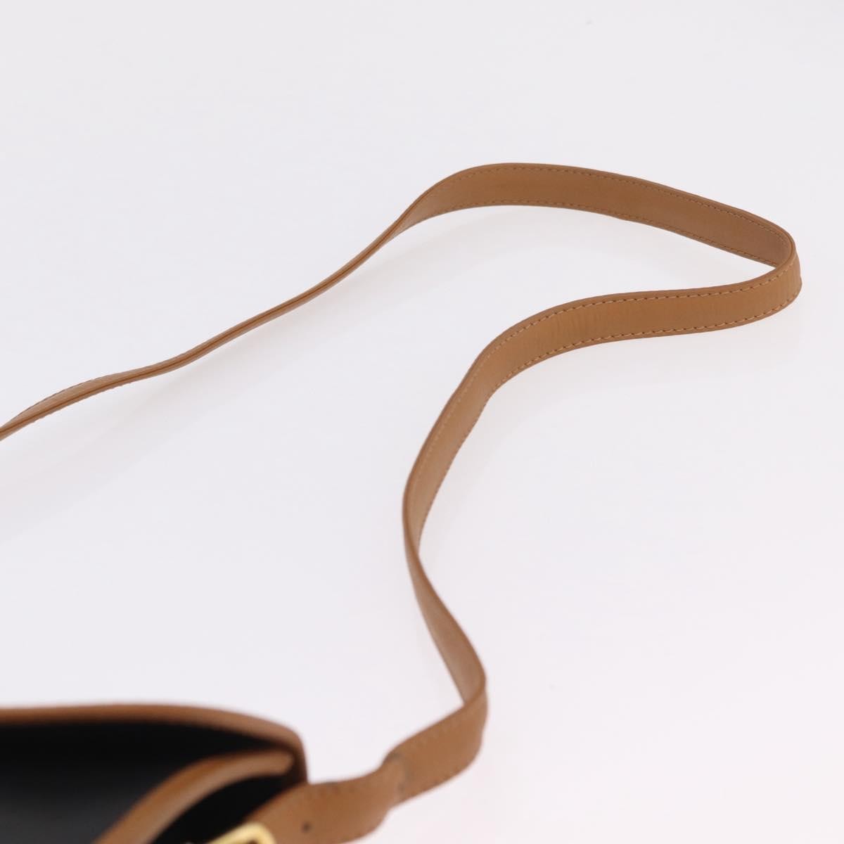 Celine Shoulder Leather, Black, Leather, Shoulder Bag