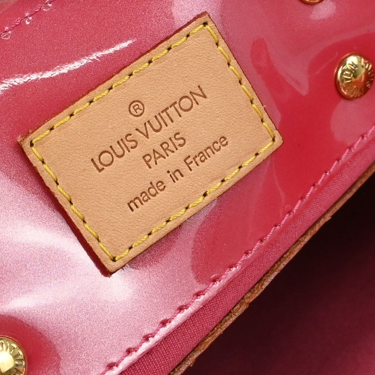 Louis Vuitton Reade Monogram Vernis, Pink, Patent Leather, Handbag