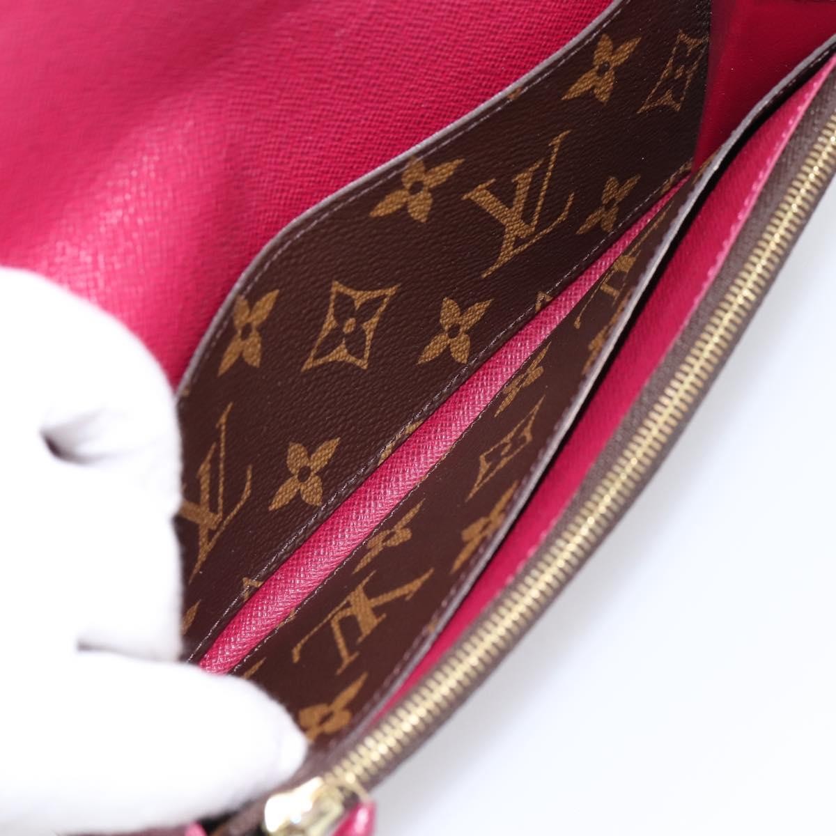 Louis Vuitton Emilie Monogram Canvas, Brown, Canvas, Wallet