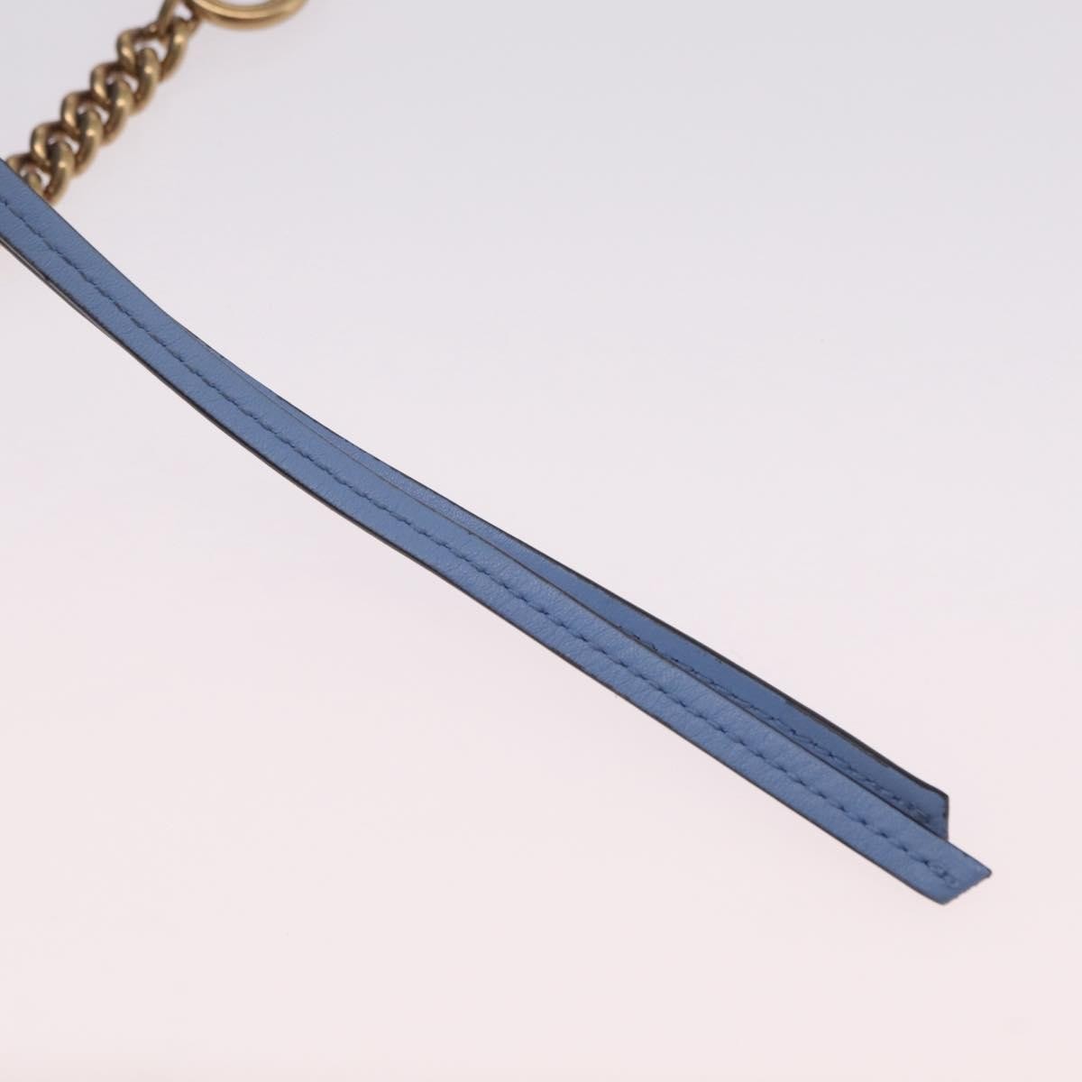 Gucci GG Marmont Matelasse Patent, Blue, Leather, Shoulder Bag