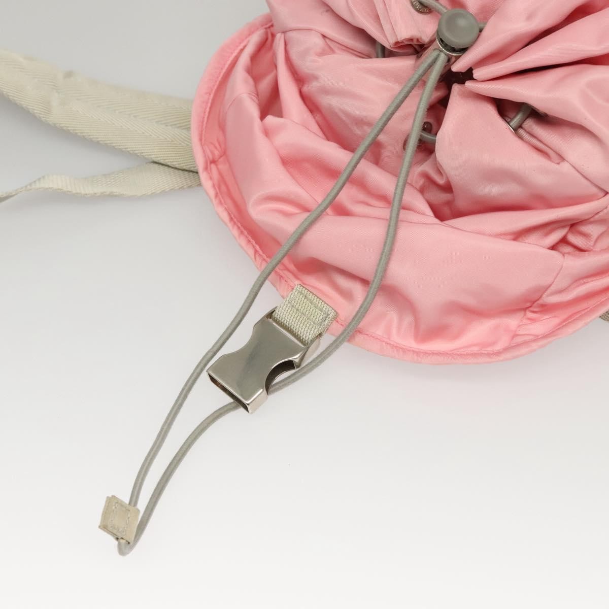 Prada Single Buckle Pocket Tessuto, Pink, Nylon, Backpack