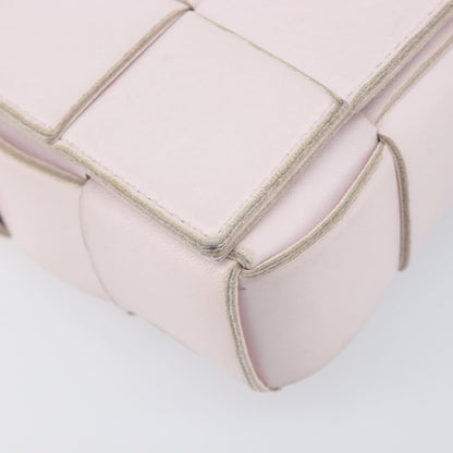 Bottega Veneta Cassette Maxi Intrecciato Leather, Pink, Leather, Crossbody Bag
