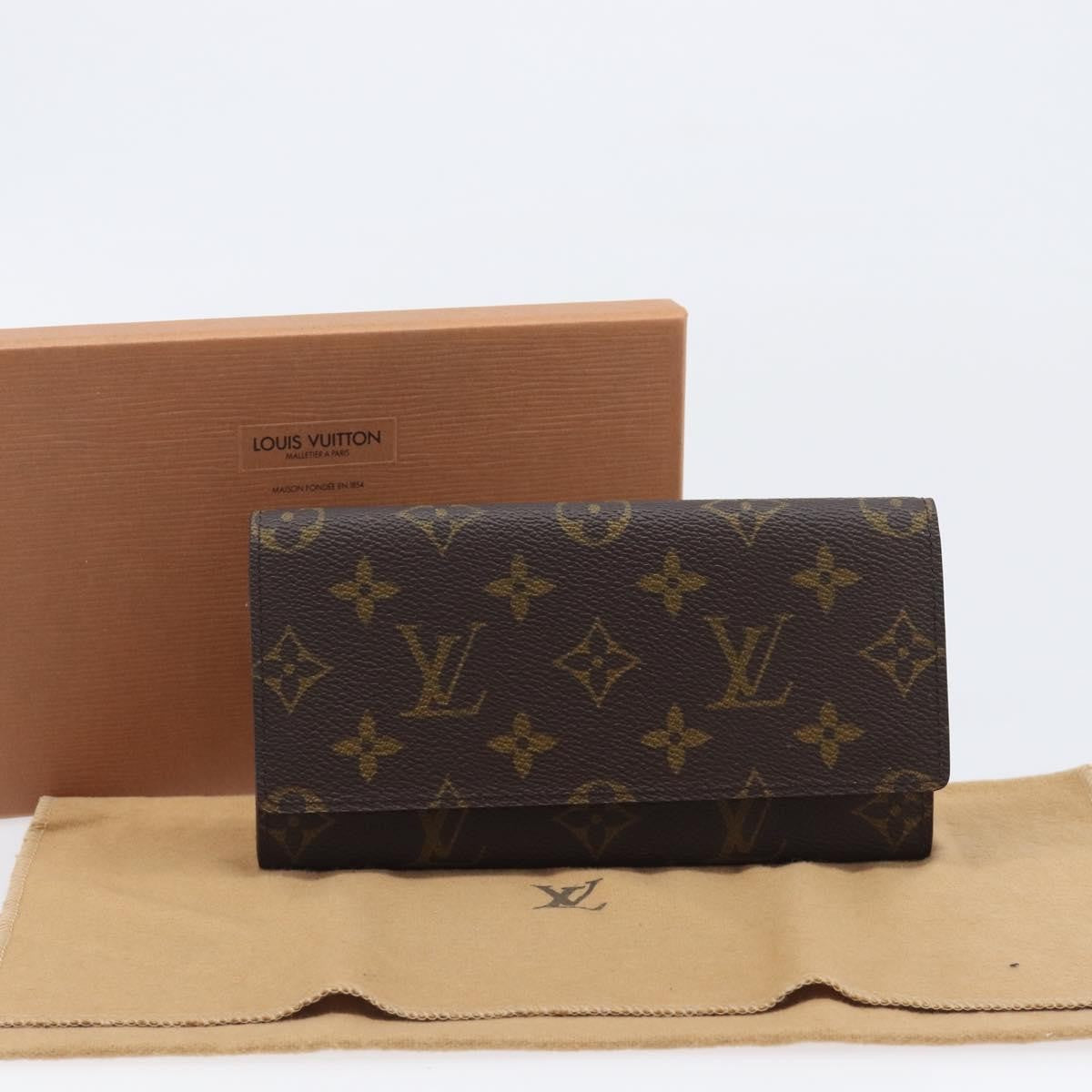 Louis Vuitton Long Macassar Monogram Canvas, Brown, Canvas, Wallet